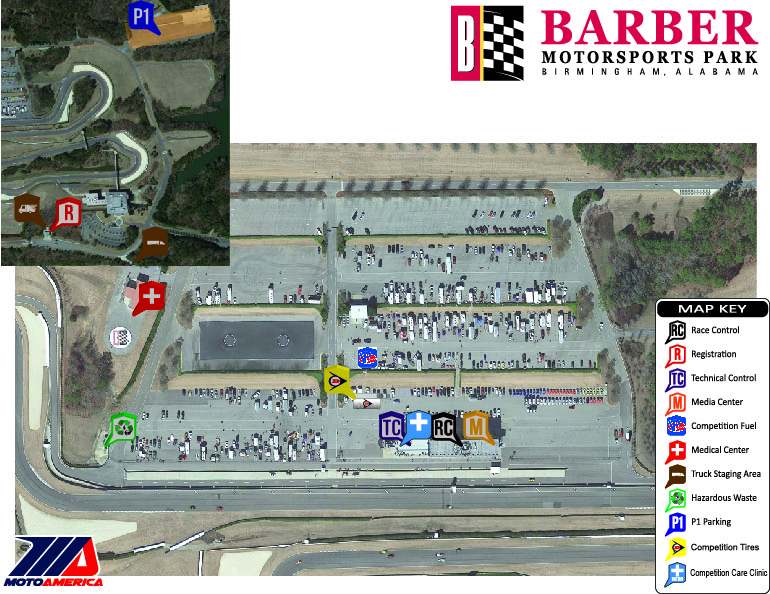 Barber Facility Map